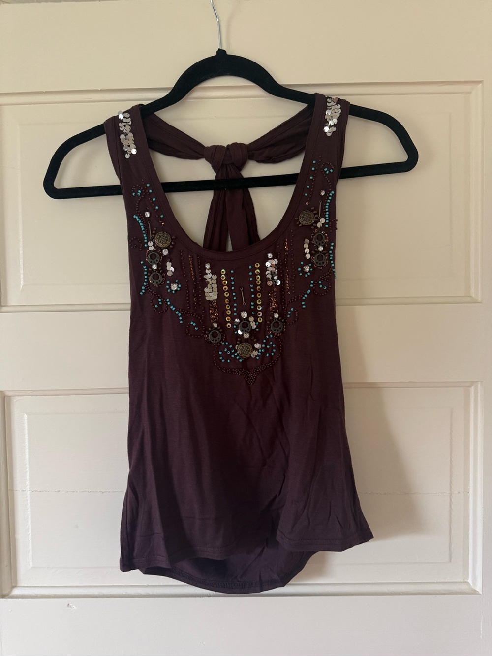 Boho Embellished Tank Top